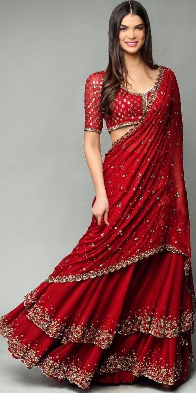 resplendent-red-color-trendy-sequence-work-ruffle-lehenga-choli