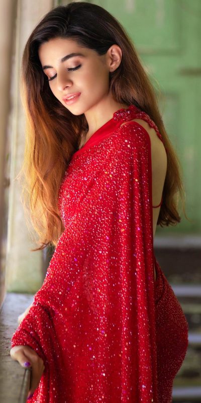 divine-red-color-fancy-sequence-work-party-wear-saree