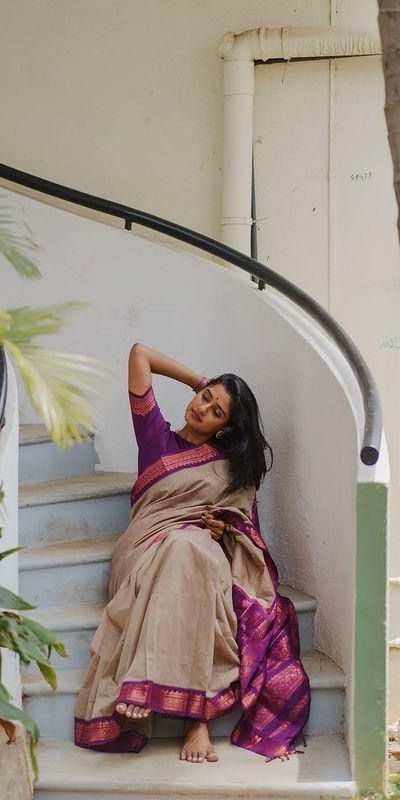 KP - 5044 Cream Color Soft Lichi Silk Jacquard On All Over Saree Casual, Party Wear, Wedding, Events Etc. Expected Delivery 4-6 Working Days @1449/- | Sarees, Bollywood Sarees, Creative Sarees, Designer Sarees, Embroidered Sarees, Ethnic Saree, Modern Digital sarees, Party Wear Sarees