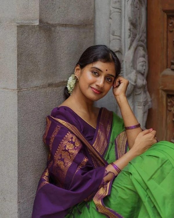 KP - 5044 Parrot Green Color Soft Lichi Silk Jacquard On All Over Saree Casual, Party Wear, Wedding, Events Etc. Expected Delivery 4-6 Working Days @1449/- | Sarees, Bollywood Sarees, Creative Sarees, Designer Sarees, Embroidered Sarees, Ethnic Saree, Modern Digital sarees, Party Wear Sarees