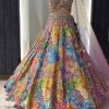 Resplendent Malty Color Satin Silk Embroidered Lehenga Choli