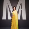 Artful Off Yellow Padding Georgette Double Run Sequins Work Saree