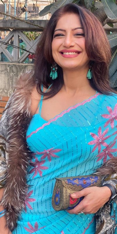 Grand Blue Color Georgette Embroidery Sequence Saree