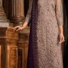 Superb Grey Heavy Net Coding Sequence Embroidery Salwar Suit