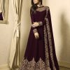 Superb Maroon Color Georgette Cording Sharara Suit