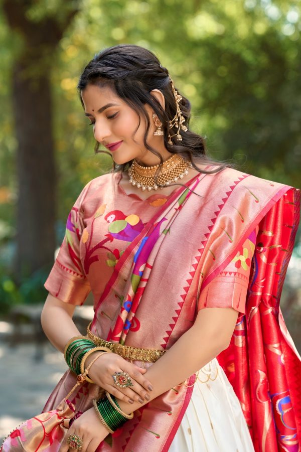 LNB 2005 Orange Jacquard Silk Weaving Zari Lehenga Choli Festive Party Wedding, Events etc. Delivery 4-6 Working Days @3499/- | Lehenga, Bollywood Lehenga, Creative Lehenga, Designer Lehenga, Embroidered Lehenga, Party Wear Lehenga