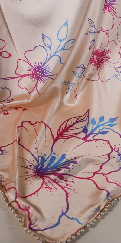 YNF 7028 Cream Color Satin Silk Floral Printed Lace Border Work Saree Casual Party Wear, Wedding, Events Etc. Expected Delivery 4-6 Working Days @1599/- | Sarees, Bollywood Sarees, Creative Sarees, Designer Sarees, Embroidered Sarees, Ethnic Saree, Modern Digital sarees, Party Wear Sarees