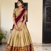 Graceful Chicco Color Cotton Silk Weaving Paithani Concept Lehenga Choli
