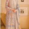 Light Grey Georgette With Embroidery Sequence With Moti Salwar Suit