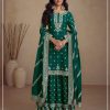Classic Green Color Heavy Semi Chinon Silk Codding Embroidery Salwar Suit