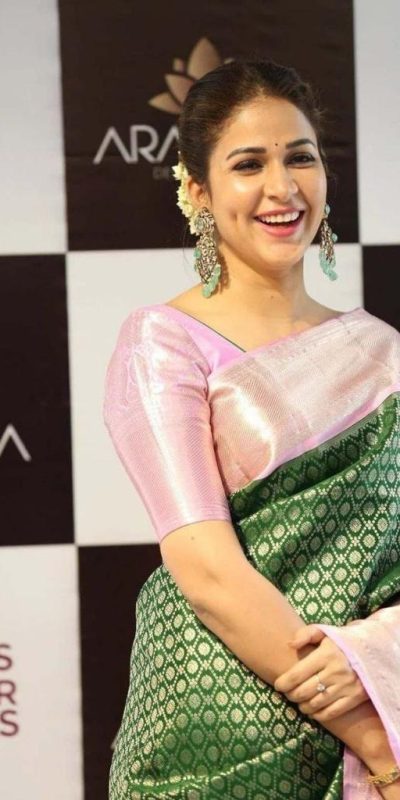 Graceful Green Color Soft Litchi Silk Jacquard Work On All Over Saree