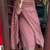 Pink Chinon Silk Embroidery Sequence Work Salwar Suit
