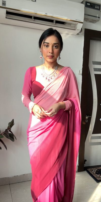 Multi  Soft Georgette Silk Saree