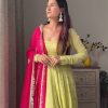 Pista Foix Georgette Thread With Sequence Salwar Suit
