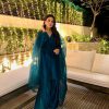 Fantastic Rama Blue Color Fendi Silk Salwar Suit