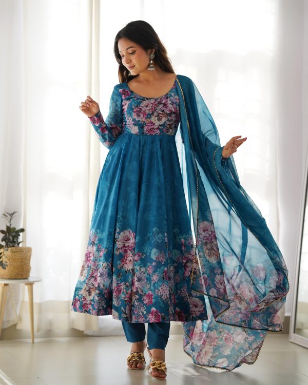 Rama Soft Organza Silk Print With Kali Gown - Image 3
