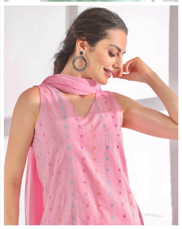 Superb Pink Color Pure Cotton Print Salwar Suit