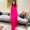 Pretty Pink Color Fendi Silk Salwar Suit