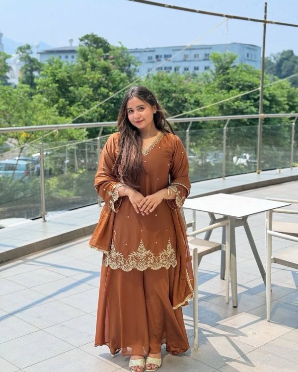 RTC 5852 Violet Color Chinon Silk Thread Sequence Work Salwar Suit Casual, Wedding, Festive, Events . Expected Delivery  4-6 Working Days @2099/- only      | Jump Suits, Salwar suit, Casual Suits, Creative suits, Designer Suits, Palazzo Suits, Party Wear Suits, Patiala Suits, Straight Suits