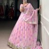 LNB 1716 Baby Pink Color Tabby Silk Floral Print Embossed Design Lace Lehenga Choli Wedding, Party, Festive, Events Etc. Delivery 4-6 Working Days Rs 2499 | Lehenga, Bollywood Lehenga, Creative Lehenga, Designer Lehenga, Embroidered Lehenga, Party Wear Lehenga
