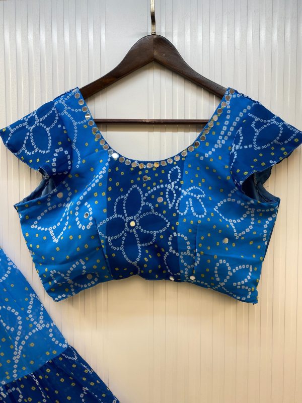 LG 647 Blue Color Printed Georgette Real Mirror Work Lehenga Choli Wedding, Party, Festive, Events Etc. Delivery 4-6 Working Days Rs 2099 | Lehenga, Bollywood Lehenga, Creative Lehenga, Designer Lehenga, Embroidered Lehenga, Party Wear Lehenga