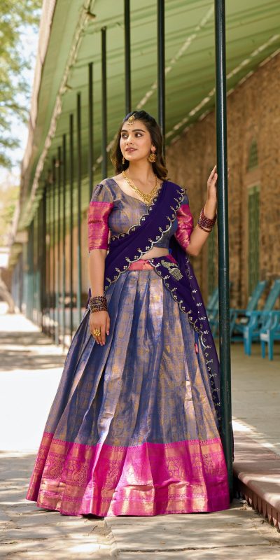LNB 2020 Blue Color Kanjivaram Zari Weaving Work Lehenga Choli Wedding, Party, Festive, Events Etc. Delivery 4-6 Working Days Rs 1899 | Lehenga, Bollywood Lehenga, Creative Lehenga, Designer Lehenga, Embroidered Lehenga, Party Wear Lehenga