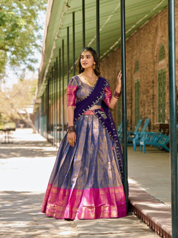 LNB 2020 Blue Color Kanjivaram Zari Weaving Work Lehenga Choli Wedding, Party, Festive, Events Etc. Delivery 4-6 Working Days Rs 1899 | Lehenga, Bollywood Lehenga, Creative Lehenga, Designer Lehenga, Embroidered Lehenga, Party Wear Lehenga