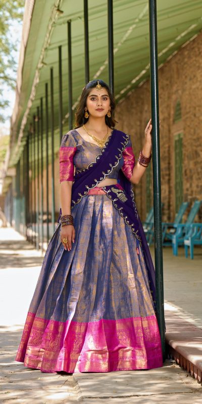 LNB 2020 Blue Color Kanjivaram Zari Weaving Work Lehenga Choli Wedding, Party, Festive, Events Etc. Delivery 4-6 Working Days Rs 1899 | Lehenga, Bollywood Lehenga, Creative Lehenga, Designer Lehenga, Embroidered Lehenga, Party Wear Lehenga