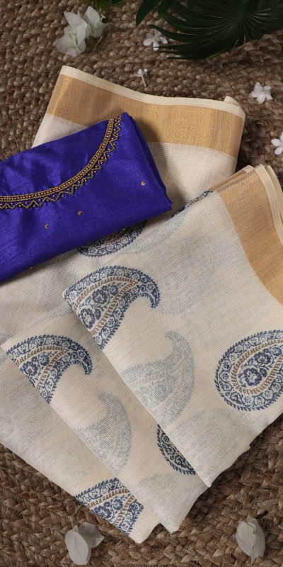 YNF 7205 Blue Color Onam Printed With Banglory Blouse Saree Casual, Wedding, Festive, Events . Expected Delivery 4-6 Working Days @1749/- only | Sarees, Bollywood Sarees, Creative Sarees, Designer Sarees, Embroidered Sarees, Ethnic Saree, Modern Digital sarees, Party Wear Sarees