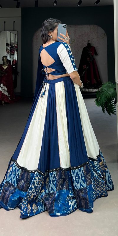 LNB 1714 Blue Color Pure Rayon Plain Printed With Paper Mirror Work Lehenga Choli Wedding, Party, Festive, Events Etc. Delivery 4-6 Working Days Rs 3599 | Lehenga, Bollywood Lehenga, Creative Lehenga, Designer Lehenga, Embroidered Lehenga, Party Wear Lehenga