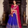LNB 1238 Blue Color Tasar Silk Printed With Foil Work Lehenga Choli Festive Party Wedding, Events etc. Delivery 4-6 Working Days @2999/- | Lehenga, Bollywood Lehenga, Creative Lehenga, Designer Lehenga, Embroidered Lehenga, Party Wear Lehenga