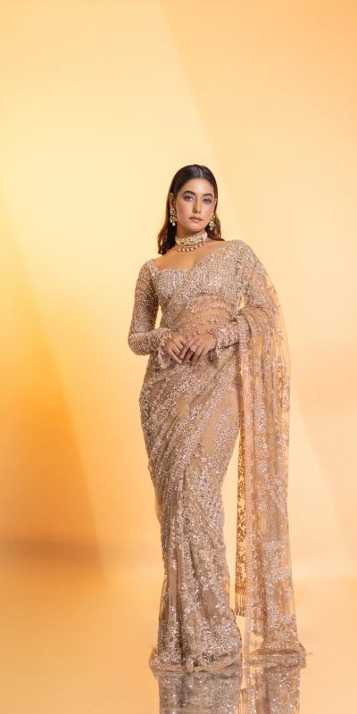 DF 3462 Cream Color Butterfly Net Heavy 5mm Sequins Embroidery work Saree Casual, Wedding, Festive, Events . Expected Delivery  4-6 Working Days @1999/- only                                                                                | Sarees, Bollywood Sarees, Creative Sarees, Designer Sarees, Embroidered Sarees, Ethnic Saree, Modern Digital sarees, Party Wear Sarees