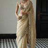 DF 3416 Grey Color Organza 5 Mm Sequins Work Saree Casual, Wedding, Festive, Events . Expected Delivery  4-6 Working Days @1949/- only                                                                                | Sarees, Bollywood Sarees, Creative Sarees, Designer Sarees, Embroidered Sarees, Ethnic Saree, Modern Digital sarees, Party Wear Sarees