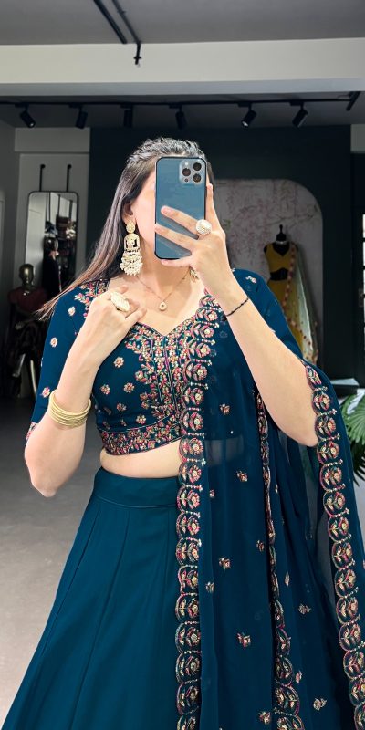 LNB 1416 Firozi Color Georgette Plain Lehenga Choli Wedding, Party, Festive, Events Etc. Delivery 4-6 Working Days Rs 3999 | Lehenga, Bollywood Lehenga, Creative Lehenga, Designer Lehenga, Embroidered Lehenga, Party Wear Lehenga