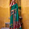 YNF 7048 Firozi Color Polyester Chanderi Kalamkari Weaving Work Saree Casual, Wedding, Festive, Events . Expected Delivery  4-6 Working Days @1499/- only                                | Sarees, Bollywood Sarees, Creative Sarees, Designer Sarees, Embroidered Sarees, Ethnic Saree, Modern Digital sarees, Party Wear Sarees