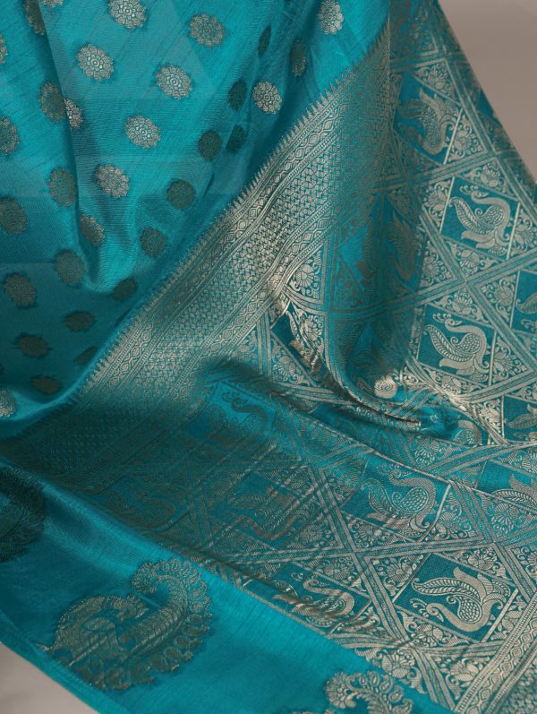 YNF 7904 Firozi Color Roop Silk Zari Weaving Work Saree Casual, Wedding, Festive, Events . Expected Delivery  4-6 Working Days @1749/- only                                                                                | Sarees, Bollywood Sarees, Creative Sarees, Designer Sarees, Embroidered Sarees, Ethnic Saree, Modern Digital sarees, Party Wear Sarees