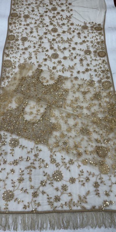 DF 3454 Gold Color Mono Net Multi Sequence Embroidery Work Casual, Wedding, Festive, Events . Expected Delivery  4-6 Working Days @1799/- only                                                                                | Sarees, Bollywood Sarees, Creative Sarees, Designer Sarees, Embroidered Sarees, Ethnic Saree, Modern Digital sarees, Party Wear Sarees