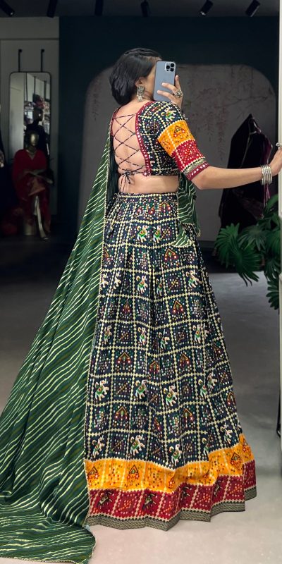 LNB 1638 Green Color Cotton Printed With Foil Work Lehenga Choli Wedding, Party, Festive, Events Etc. Delivery 4-6 Working Days Rs 1999 | Lehenga, Bollywood Lehenga, Creative Lehenga, Designer Lehenga, Embroidered Lehenga, Party Wear Lehenga