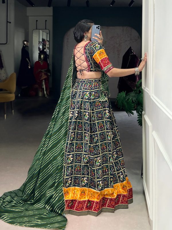 LNB 1638 Green Color Cotton Printed With Foil Work Lehenga Choli Wedding, Party, Festive, Events Etc. Delivery 4-6 Working Days Rs 1999 | Lehenga, Bollywood Lehenga, Creative Lehenga, Designer Lehenga, Embroidered Lehenga, Party Wear Lehenga