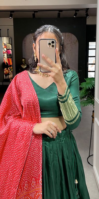 LNB 1653 Green Color Gaji Silk Dyeing With Lagdi patta Lehenga Choli Wedding, Party, Festive, Events Etc. Delivery 4-6 Working Days Rs 3499 | Lehenga, Bollywood Lehenga, Creative Lehenga, Designer Lehenga, Embroidered Lehenga, Party Wear Lehenga
