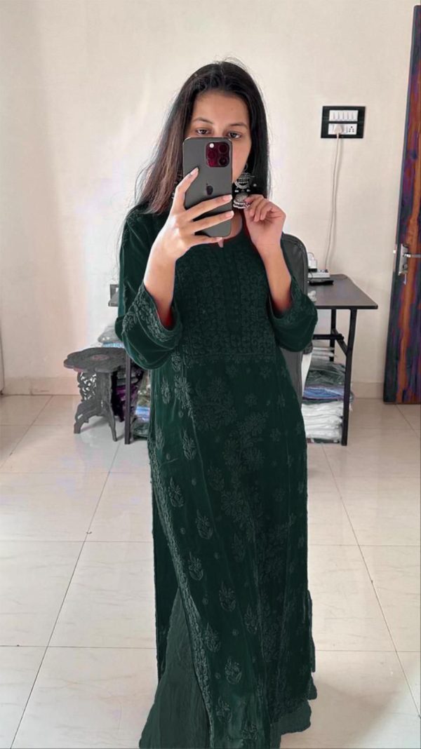 BE 354 Green Color Georgette With Embroidery Work Salwar Suit Casual, Wedding, Festive, Events . Expected Delivery  4-6 Working Days @1899/- only      | Jump Suits, Salwar suit, Casual Suits, Creative suits, Designer Suits, Palazzo Suits, Party Wear Suits, Patiala Suits, Straight Suits