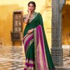 YNF 7049 Green Color Poly Cotton Printed With Zari Weaving Work Saree Casual, Wedding, Festive, Events . Expected Delivery  4-6 Working Days @1699/- only                                                                                | Sarees, Bollywood Sarees, Creative Sarees, Designer Sarees, Embroidered Sarees, Ethnic Saree, Modern Digital sarees, Party Wear Sarees