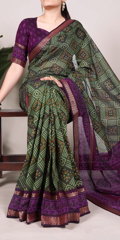 YNF 7046 Green Color Polyester Chanderi Print Zari Weaving Work Saree Casual, Wedding, Festive, Events . Expected Delivery  4-6 Working Days @1549/- only                                                                                | Sarees, Bollywood Sarees, Creative Sarees, Designer Sarees, Embroidered Sarees, Ethnic Saree, Modern Digital sarees, Party Wear Sarees