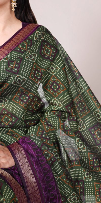 YNF 7046 Green Color Polyester Chanderi Print Zari Weaving Work Saree Casual, Wedding, Festive, Events . Expected Delivery  4-6 Working Days @1549/- only                                                                                | Sarees, Bollywood Sarees, Creative Sarees, Designer Sarees, Embroidered Sarees, Ethnic Saree, Modern Digital sarees, Party Wear Sarees