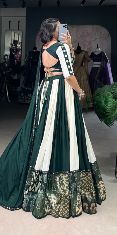 LNB 1714 Green Color Pure Rayon Plain Printed With Paper Mirror Work Lehenga Choli Wedding, Party, Festive, Events Etc. Delivery 4-6 Working Days Rs 3599 | Lehenga, Bollywood Lehenga, Creative Lehenga, Designer Lehenga, Embroidered Lehenga, Party Wear Lehenga