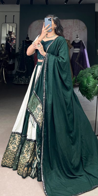 LNB 1714 Green Color Pure Rayon Plain Printed With Paper Mirror Work Lehenga Choli Wedding, Party, Festive, Events Etc. Delivery 4-6 Working Days Rs 3599 | Lehenga, Bollywood Lehenga, Creative Lehenga, Designer Lehenga, Embroidered Lehenga, Party Wear Lehenga
