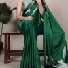 YNF 7054 Green Color Satin Silk Floral Printed Saree Casual, Wedding, Festive, Events . Expected Delivery  4-6 Working Days @1549/- only                                                                                | Sarees, Bollywood Sarees, Creative Sarees, Designer Sarees, Embroidered Sarees, Ethnic Saree, Modern Digital sarees, Party Wear Sarees