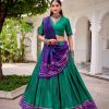 LNB 1250 Green Color Tasar Silk Bandhej Print With Gotta Patti Lace Lehenga Choli Festive Party Wedding, Events etc. Delivery 4-6 Working Days @2149/- | Lehenga, Bollywood Lehenga, Creative Lehenga, Designer Lehenga, Embroidered Lehenga, Party Wear Lehenga
