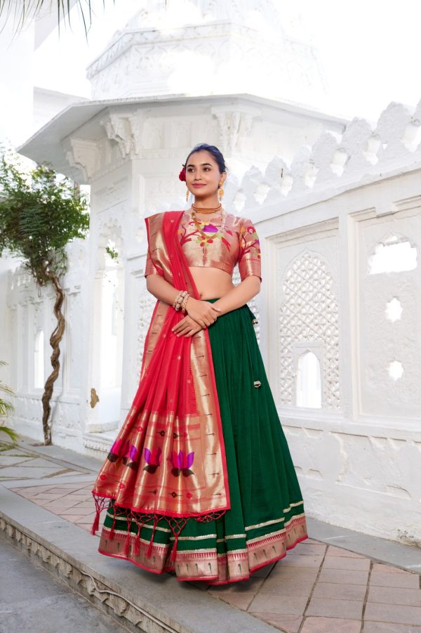 LNB 2016 Green Wine Color Vichitra Silk Plain with Paithni lace border Lehenga Choli Wedding, Party, Festive, Events Etc. Delivery 4-6 Working Days Rs 2999 | Lehenga, Bollywood Lehenga, Creative Lehenga, Designer Lehenga, Embroidered Lehenga, Party Wear Lehenga