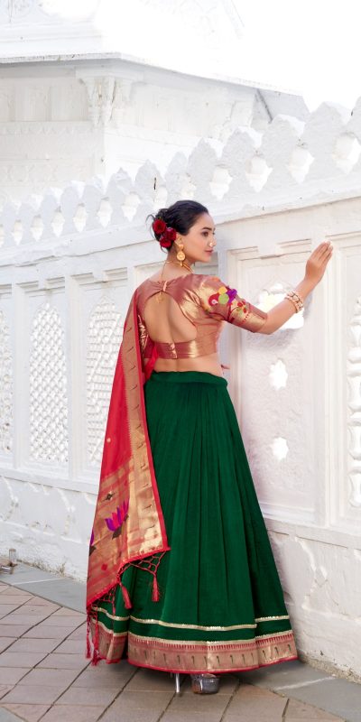 LNB 2016 Green Wine Color Vichitra Silk Plain with Paithni lace border Lehenga Choli Wedding, Party, Festive, Events Etc. Delivery 4-6 Working Days Rs 2999 | Lehenga, Bollywood Lehenga, Creative Lehenga, Designer Lehenga, Embroidered Lehenga, Party Wear Lehenga